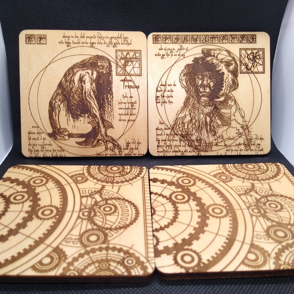 Thirteen Ghosts Black Zodiac Coaster Set