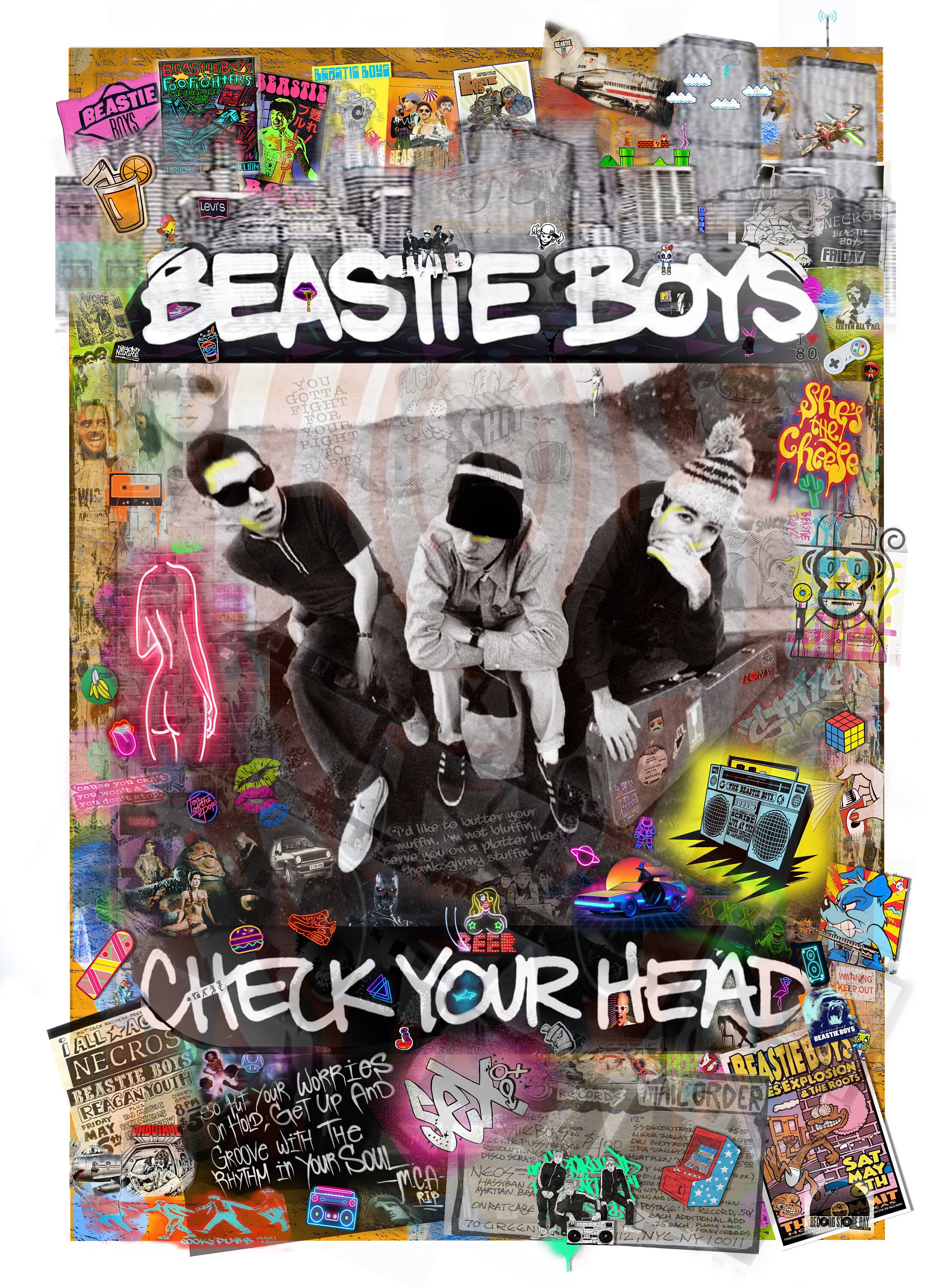 Beastie Boys - Check Your Head Digital Graffiti Art - Etsy