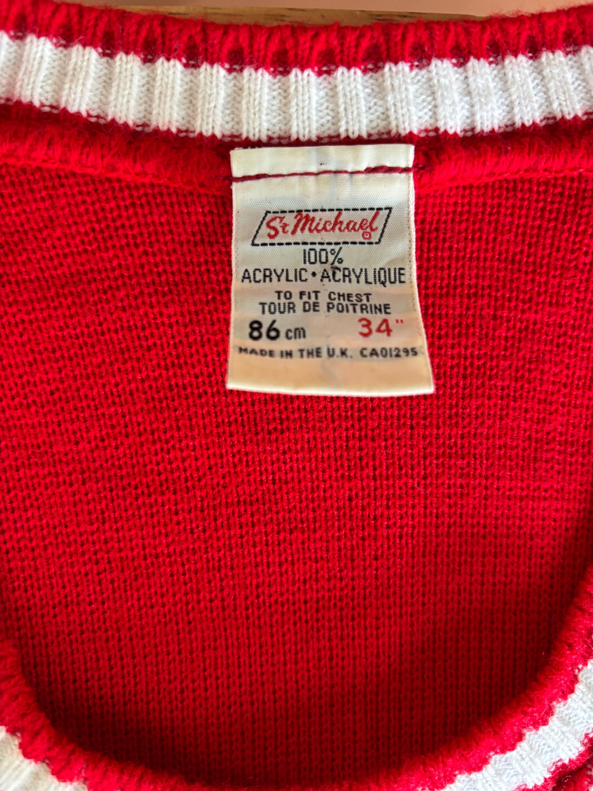 70s Vintage St Michael Sweater Vest - Etsy