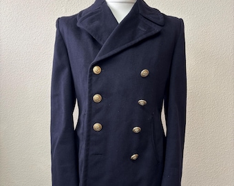 Vintage 40s World War II Era Navy Peacoat 36 - Etsy
