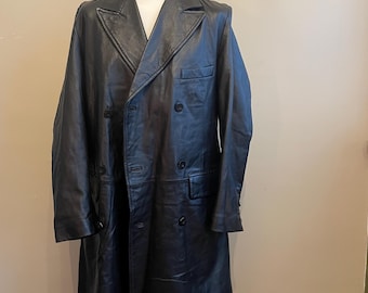 Vintage Crombie Leather Coat