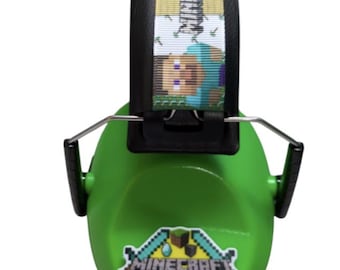 Minecraft theme ear defenders , autism, ADHD, fireworks , holidays ,flying