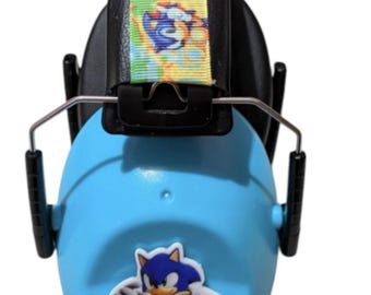 Gaming hedgehog theme ear defenders, autism, additional needs, neurodiverse, anxiety