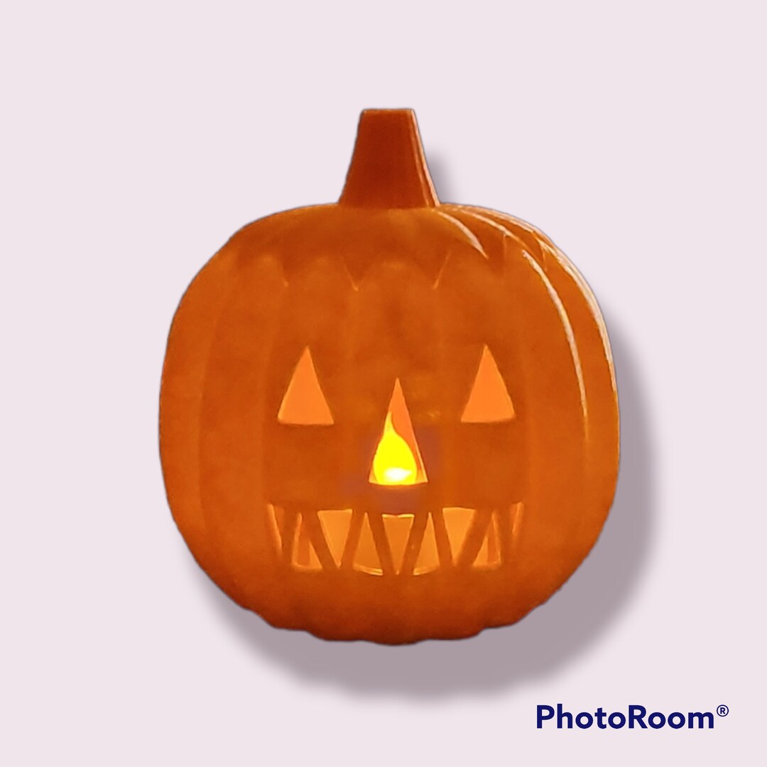 Tea Light Pumpkin Etsy