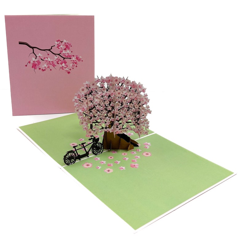 Flower 3D Pop up Card: Pop up Flower Card - Etsy