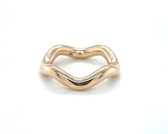 18K Gold Wedding Band for Her Handmade Classic Ring Custom Size Hallmarked Bridal Band Minimalist Wedding Ring