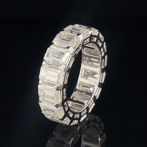 Full  Diamond Eternity Ring | Handmade Wedding Ring | Unisex Luxury Gift  | Timeless & Elegant | 10k solid Golld | Ships Worldwide