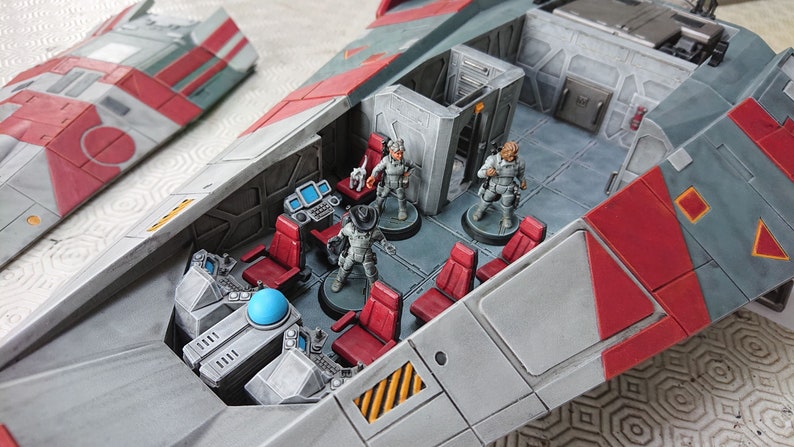 Traveller Gig Star Ship Science Fiction Miniature in 28mm by - Etsy