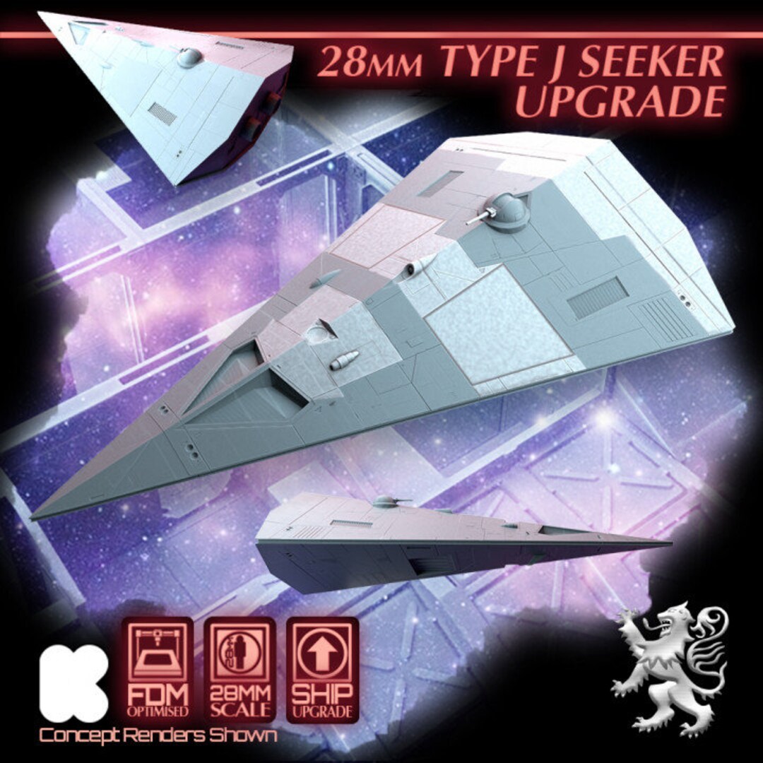 Traveller Type J Seeker Science Fiction Miniature in 28mm by 2nd ...