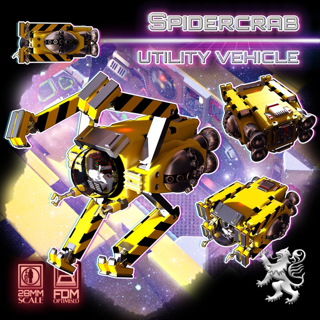 Spidercrab Science Fiction Miniature Spaceship Terrain in 28mm by 2nd ...