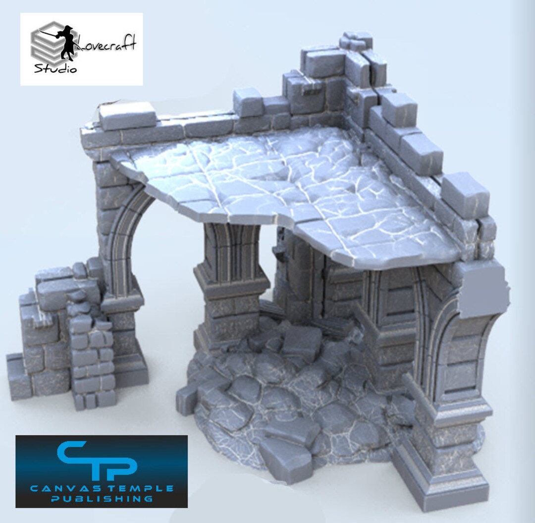 Frostguard Ruins 3 Wargame Terrain 3D Printed in 28mm Ideal for ...