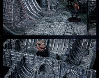 Alien Xeno Terrain for Your Science Fiction Wargame Event! 3D Printed in 28mm Scale: Neutron Corridors