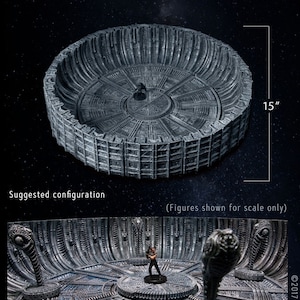 Alien Xeno Terrain for Your Science Fiction Wargame Event! 3D Printed in 28mm Scale: Cosmos Chamber