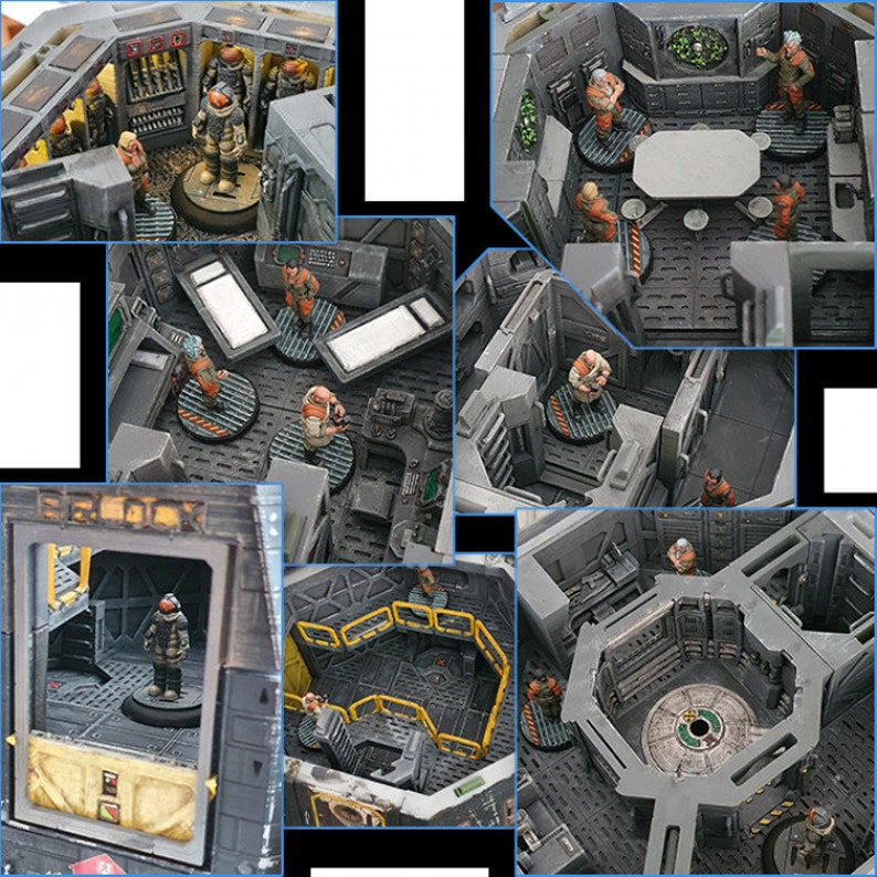 Science Fiction Miniatures Starship Sleipnir in 28mm by 2nd - Etsy