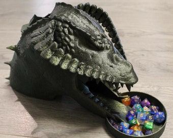 Dice Rolling Tower Dragon Head for RPGs