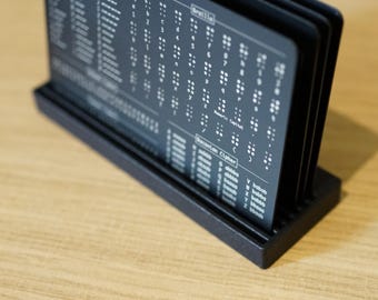 Multi-Slot Card Stand