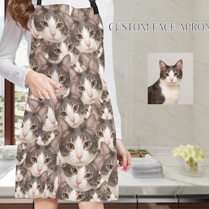 Personalized Pet Photo Apron: Custom Face Kitchen Gift