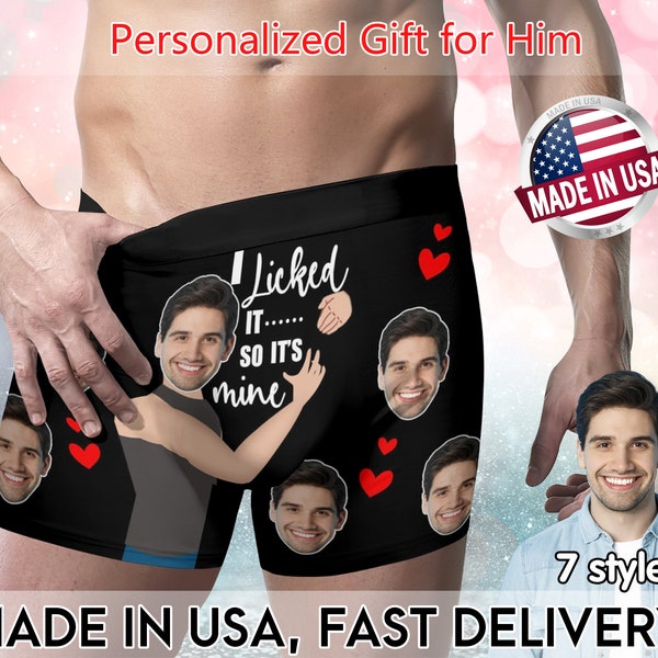 Personalized Face Boxers for Husband, Custom Wedding Gift for Bridegroom, Boxer with Face, Popular Anniversary Gift, Boyfriend Birthday Gift