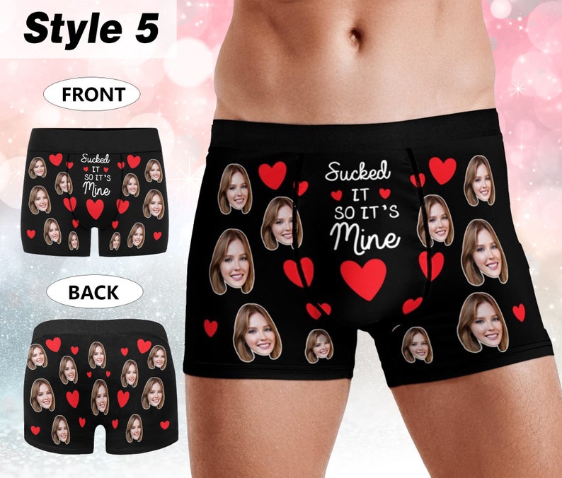 Personalized Face Boxers for Husband, Custom Wedding Gift for Bridegroom, Boxer with Face, Popular Anniversary Gift, Boyfriend Birthday Gift Style 5