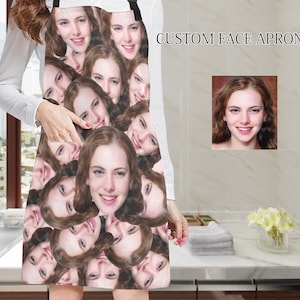 Personalized Face Apron: Custom Photo Kitchen Gift