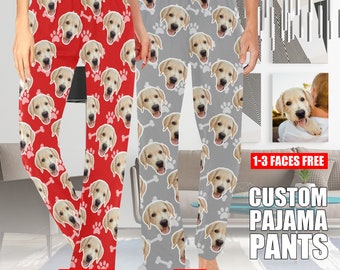 Custom Face Pajama pants for woman man,Personalized Pajama pants with face,Custom Pajamas pants,Custom dog face pants,Birthday Day gift