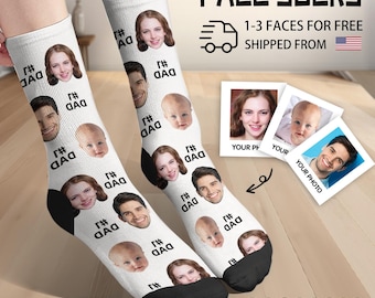 Custom Face Socks, Photo Personalized Socks, Faces On Socks, Picture Socks, Gift For Dad,Girlfriend Gift, Personalized Gift, Custom Socks