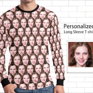Custom Multi Sweatshirt with Face,Personalized Photo Sweater,Customized T-shirt,Photo Sweatshirt,Gift for Bachelorette Party,Birthday Gift