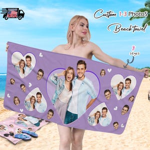 Custom Photo Beach Towel: Quick-Dry Vacation Gift