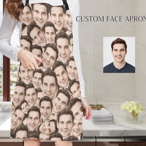Personalized Face Apron: Custom Photo Kitchen Chef Gift