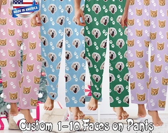 custom pajama pants,picture pajama pants,photo pajama pants,face pajamas,custom pet pajama,kids photo pajamas,dog/cat/baby face pajamas