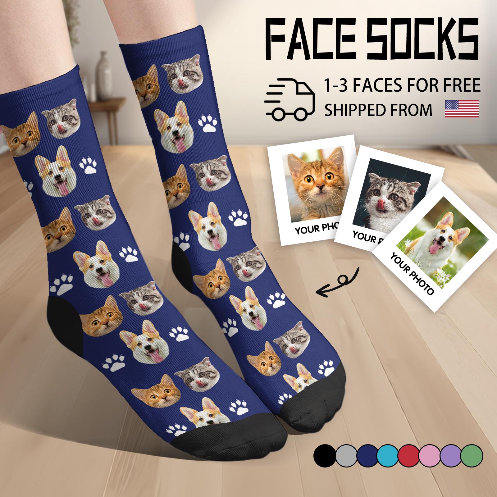Put pets face on socks hotsell
