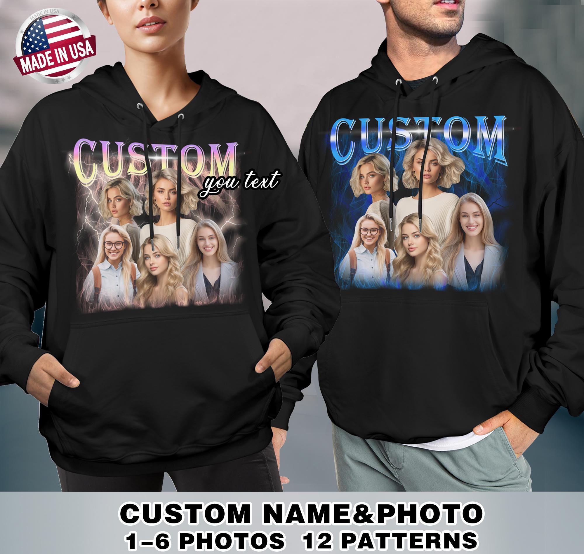 Photo Collage Hoodie - Etsy