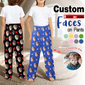 Personalized Face Pajama Pants: Custom Photo Pajamas, Birthday Gift