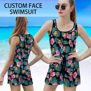 Personalized Face Jumpsuit: Custom Photo Sleeveless Romper