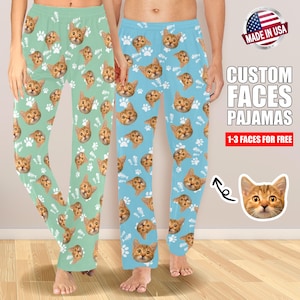 Custom Pet Photo Pajama Pants: Personalized Cat & Dog PJs