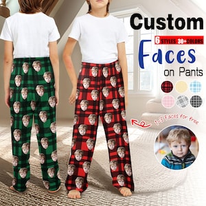 Custom Face Pajama Pants: Personalized Photo PJs, Birthday Gift