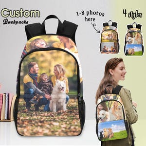 Funny Crazy Face Backpack,Custom Photo Backpack, Laptop Bag, Personalized Backpack, Best Friend Gift, Best Friend Face Bag, Back To School