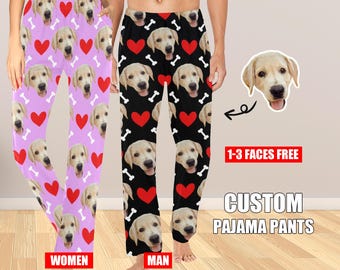Custom Pet Photo Pajama Pants: Personalized Dog Lover Gift