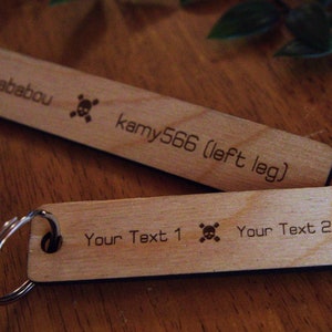 Tarkov Keychain - Death Screen - Personalized Wood Gift