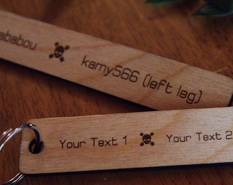 Tarkov Keychain - Death Screen - Personalized Wood Gift