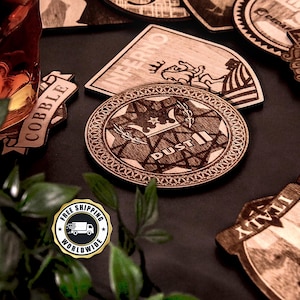 CSGO / CS2 Wood Coaster Counter Strike Maps Logos