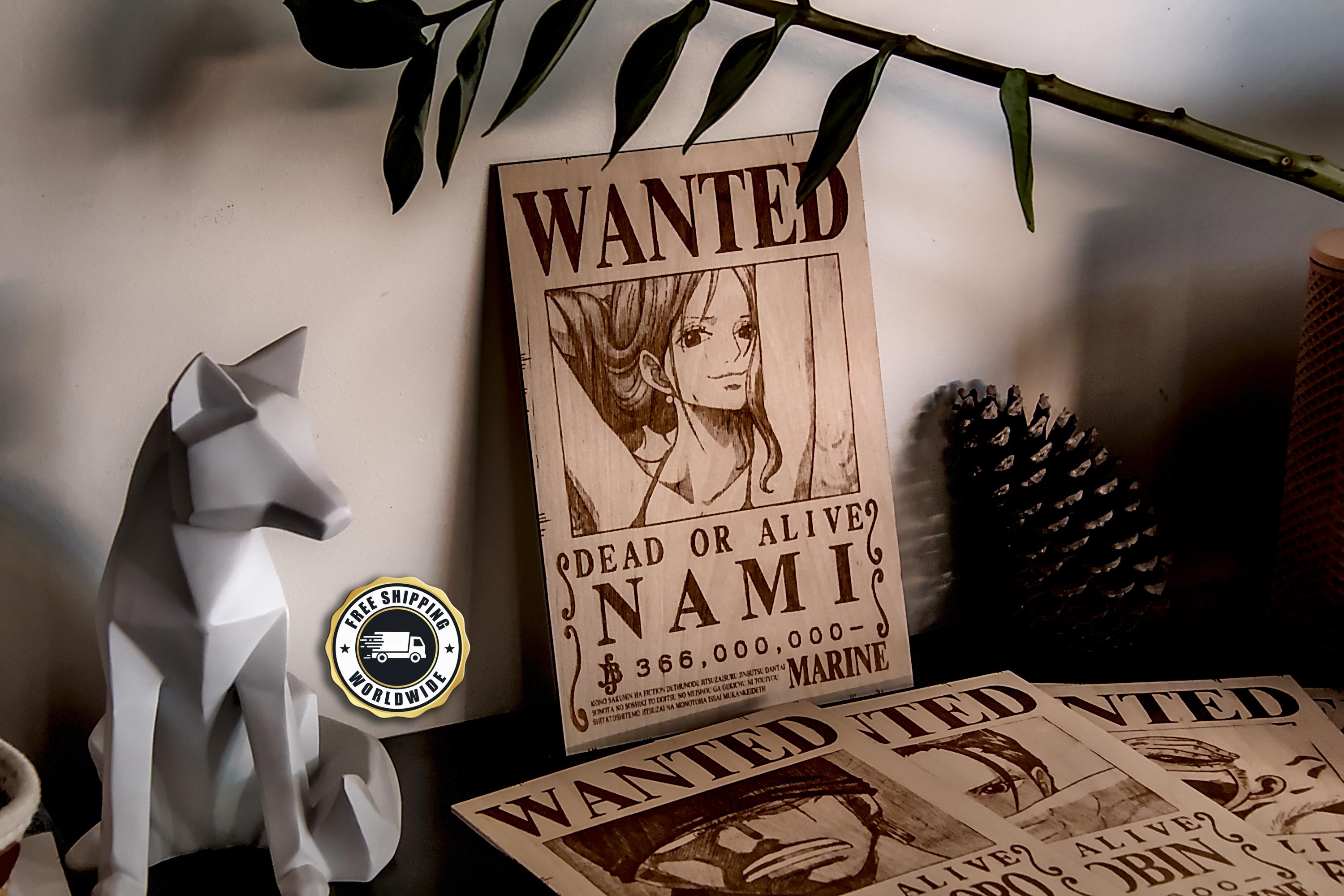One Piece Wanted Poster Set - Etsy