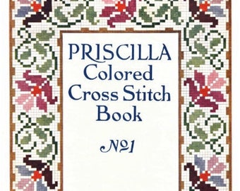 PDF Vintage Cross Stitch Pattern | Vintage 1912 PRISCILLA Cross Stitch Book Vol. 1 | ENGLISH | Digital Download