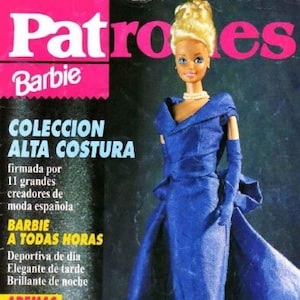 PDF Vintage Barbie 11-1/2" Sewing Pattern | Wardrobe Clothes for Dolls 11-1/2" | SPANISH | Digital Download