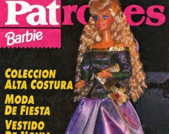 PDF Vintage Barbie 11-1/2" Sewing Pattern | Wardrobe Clothes for Dolls 11-1/2" | SPANISH | Digital Download