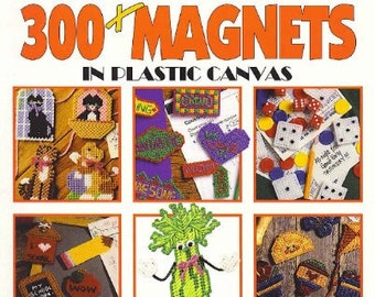 PDF Vintage Plastic Canvas Pattern | Plastic Canvas Pattern 300 MAGNETS | Plastic Canvas 7-Count | ENGLISH | Digital Download