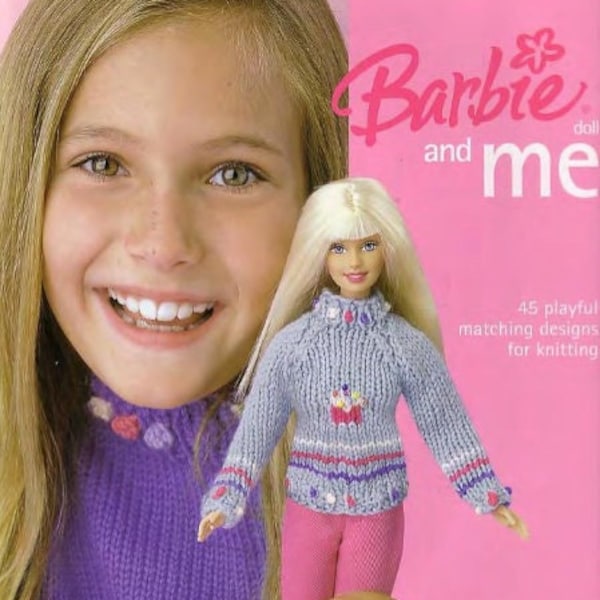 PDF vintage Barbie 11-1/2" modèle de tricot | Modèle de tricot de vêtements de garde-robe pour poupées 11-1/2" | ANGLAIS | Téléchargement numérique