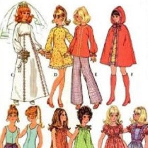 PDF Vintage Fashion Dolls 11-1/2&quot; Sewing Pattern | Wardrobe Clothes for Dolls 11-1/2&quot; | ENGLISH | Digital Download