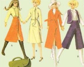 PDF Vintage modepoppen 111/2" - 12" naaipatroon | Kledingkastkleding voor poppen 11-1/2" - 12" | NEDERLANDS | Digitale download