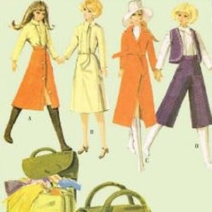 PDF Vintage Fashion Dolls 11-1/2&quot; - 12&quot; Sewing Pattern | Wardrobe Clothes for Dolls 11-1/2&quot; - 12&quot;  | ENGLISH | Digital Download